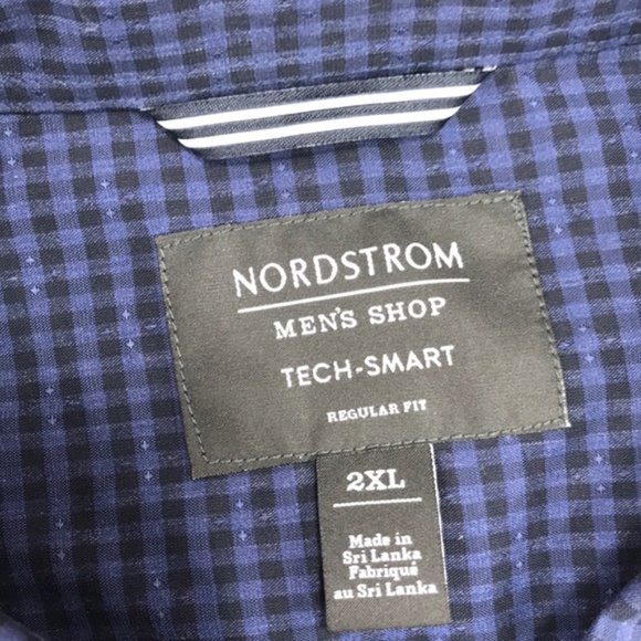 NORDSTROM Shop Tech-Smart Trim Fit Plaid Shirt - Picture 4 of 6